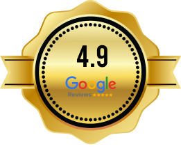 Rating of 4.9 for Google Reviews